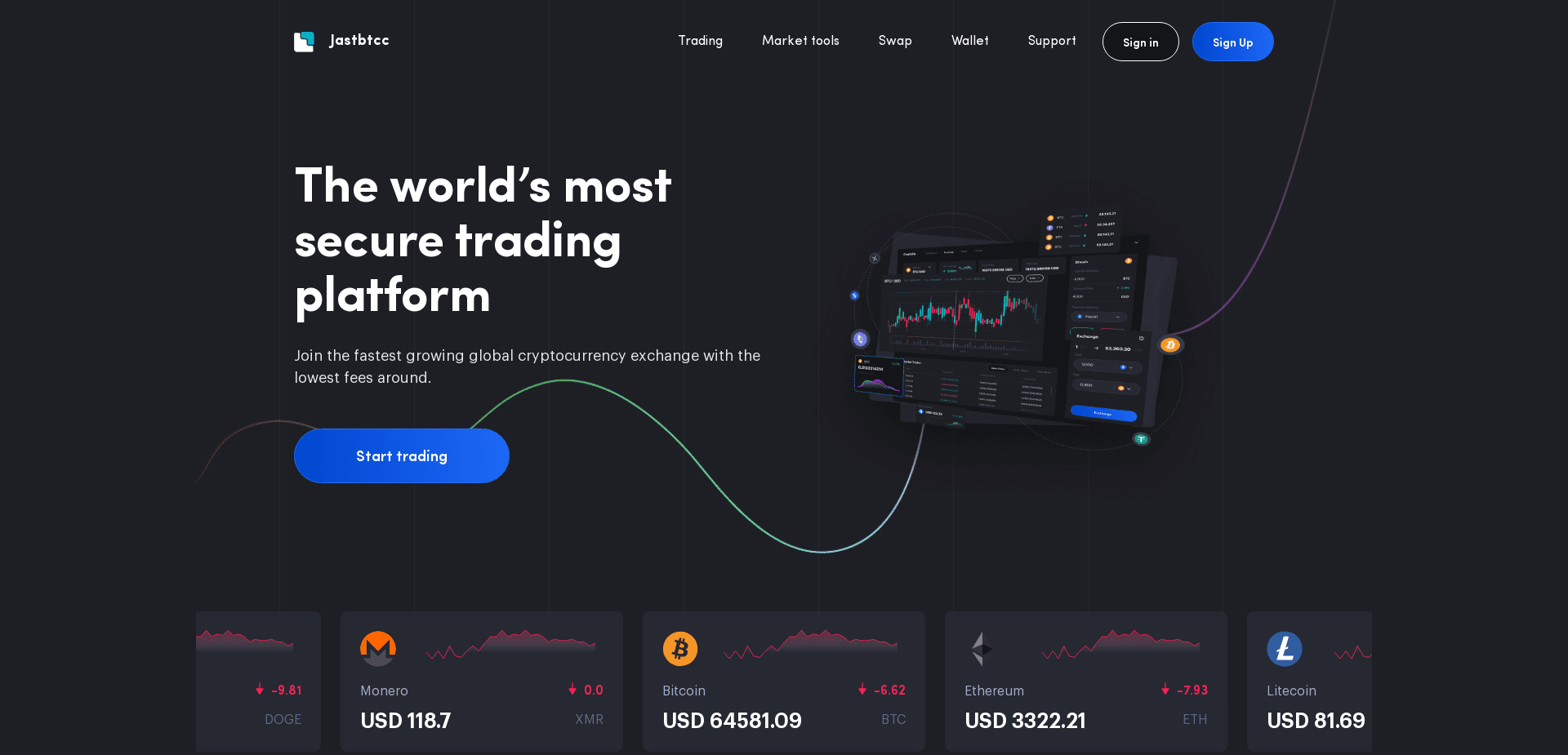 Screenshot for jastbtcc.com - 0