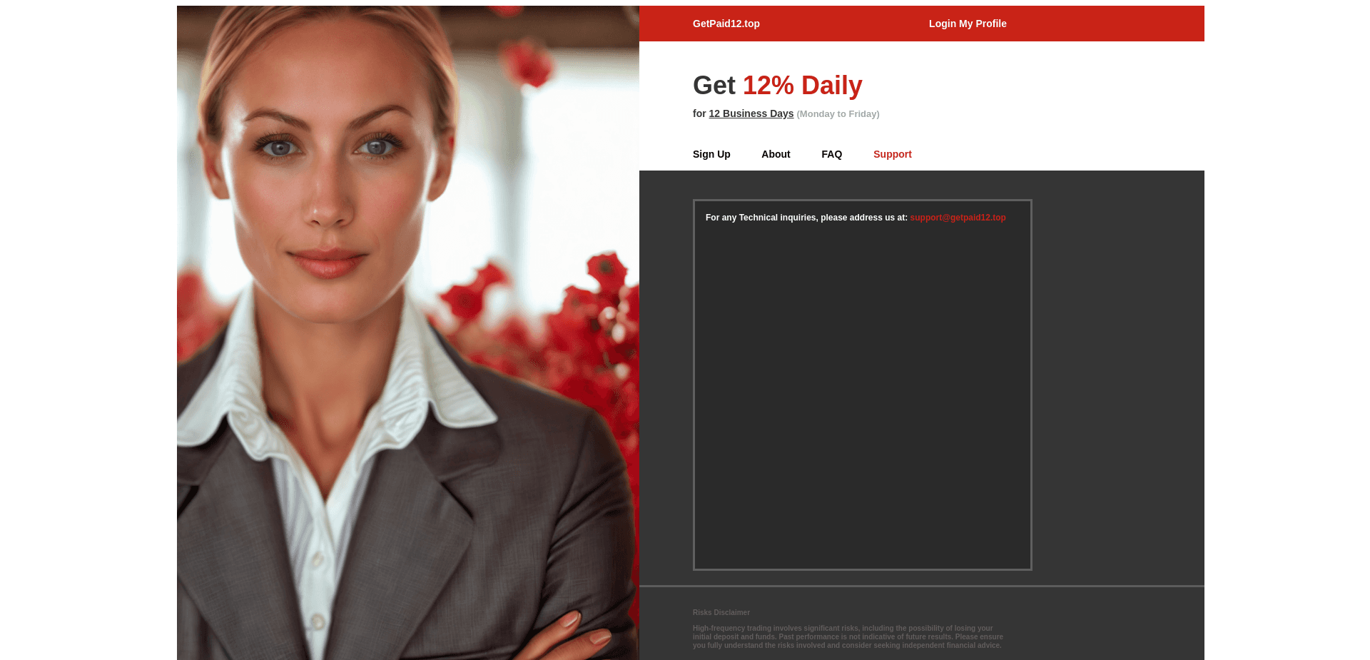 Screenshot for getpaid12.top - 0