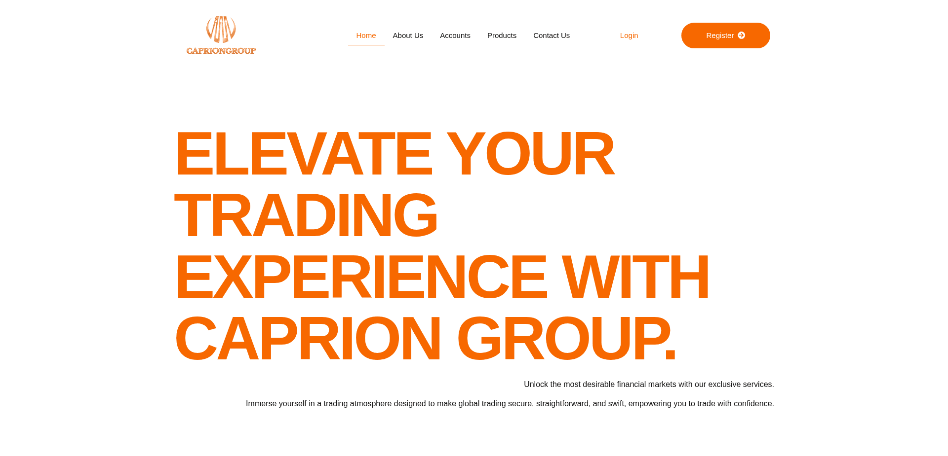 Screenshot for capriongroup.com - 1