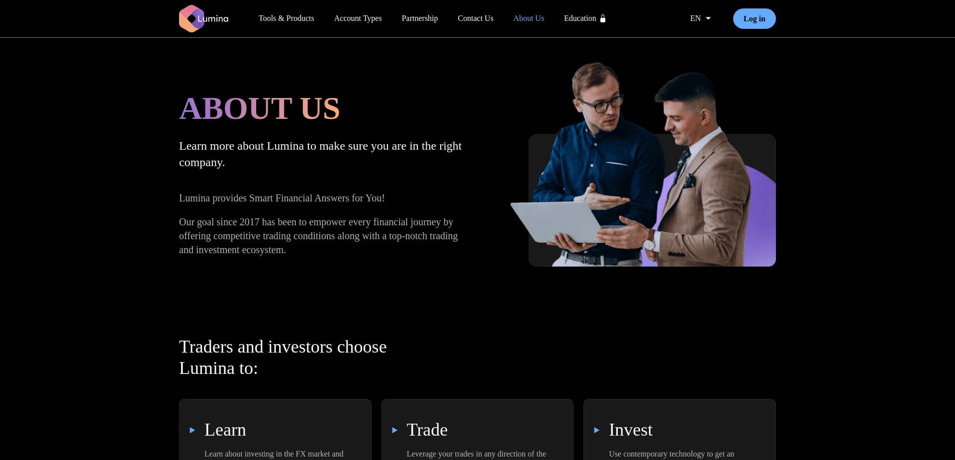 Screenshot for lumina-platform.org - 0