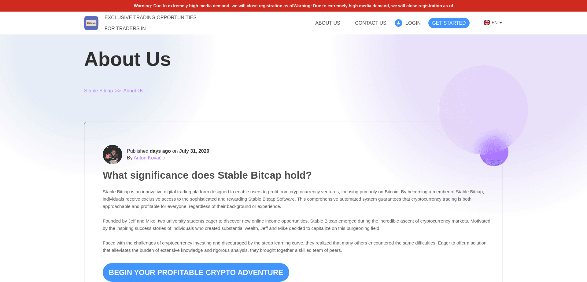 Screenshot for stablebitcap.com - 1