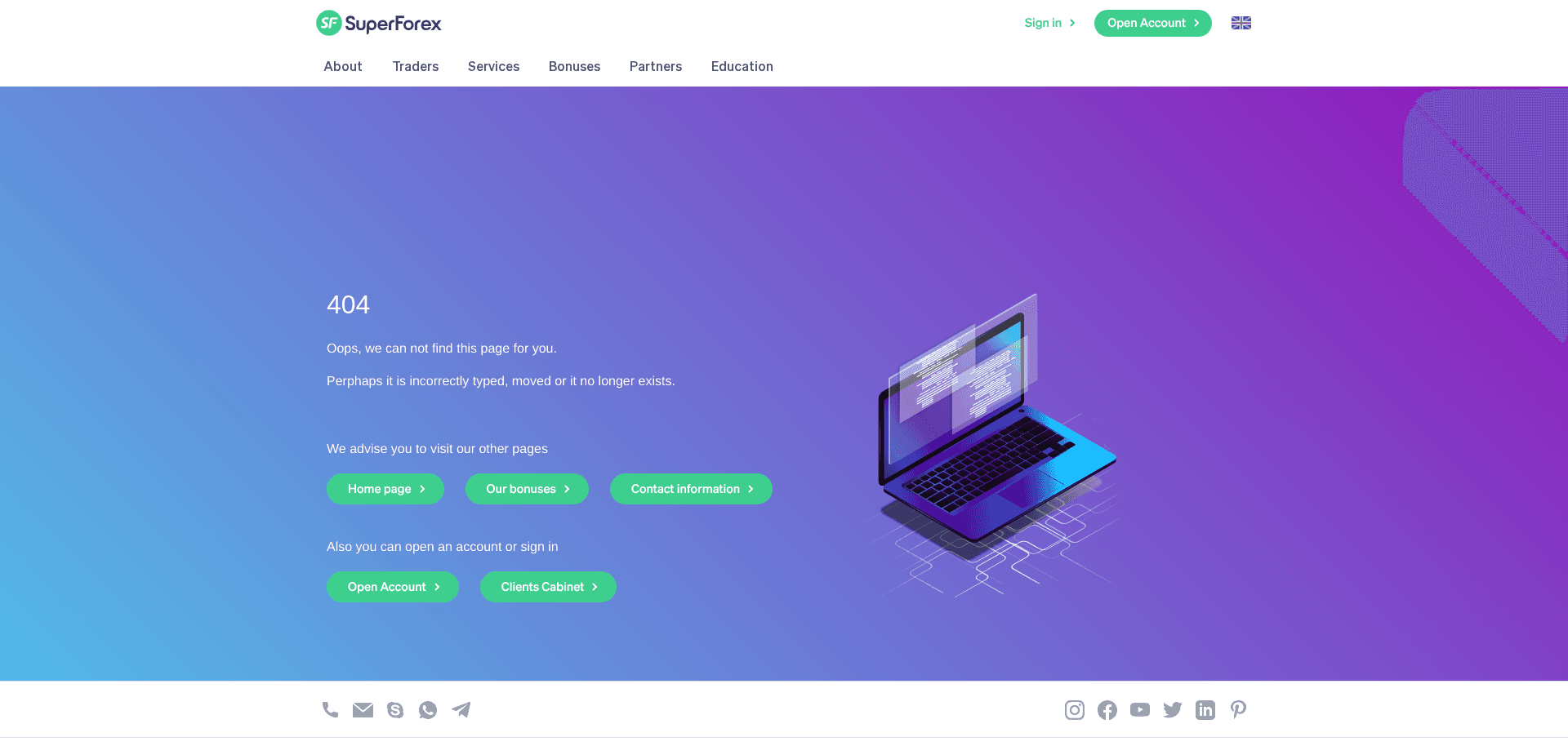 Screenshot for superforex.com - 3