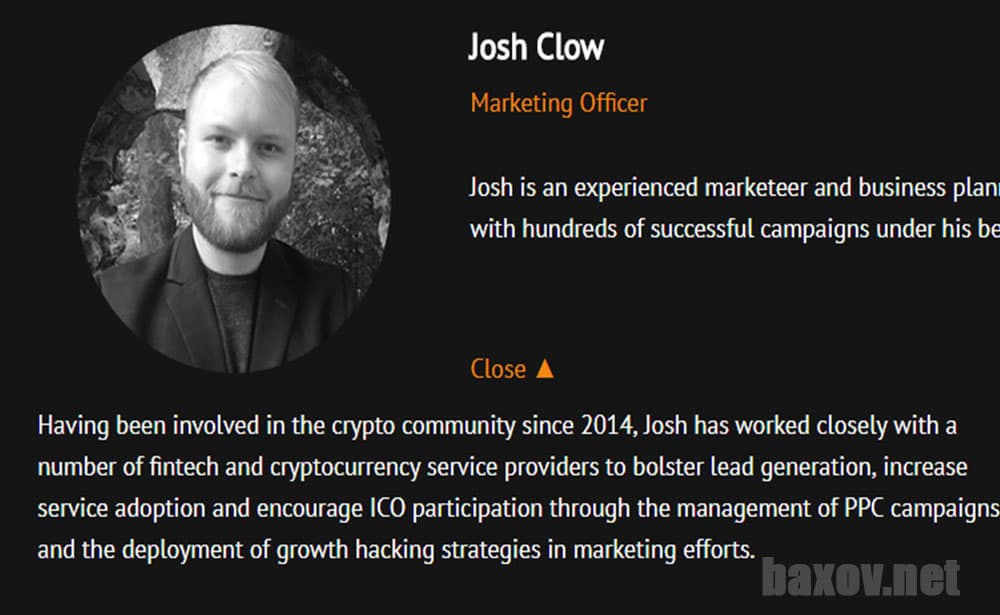 ICO STeX -  Джош Клоу (Josh Clow)