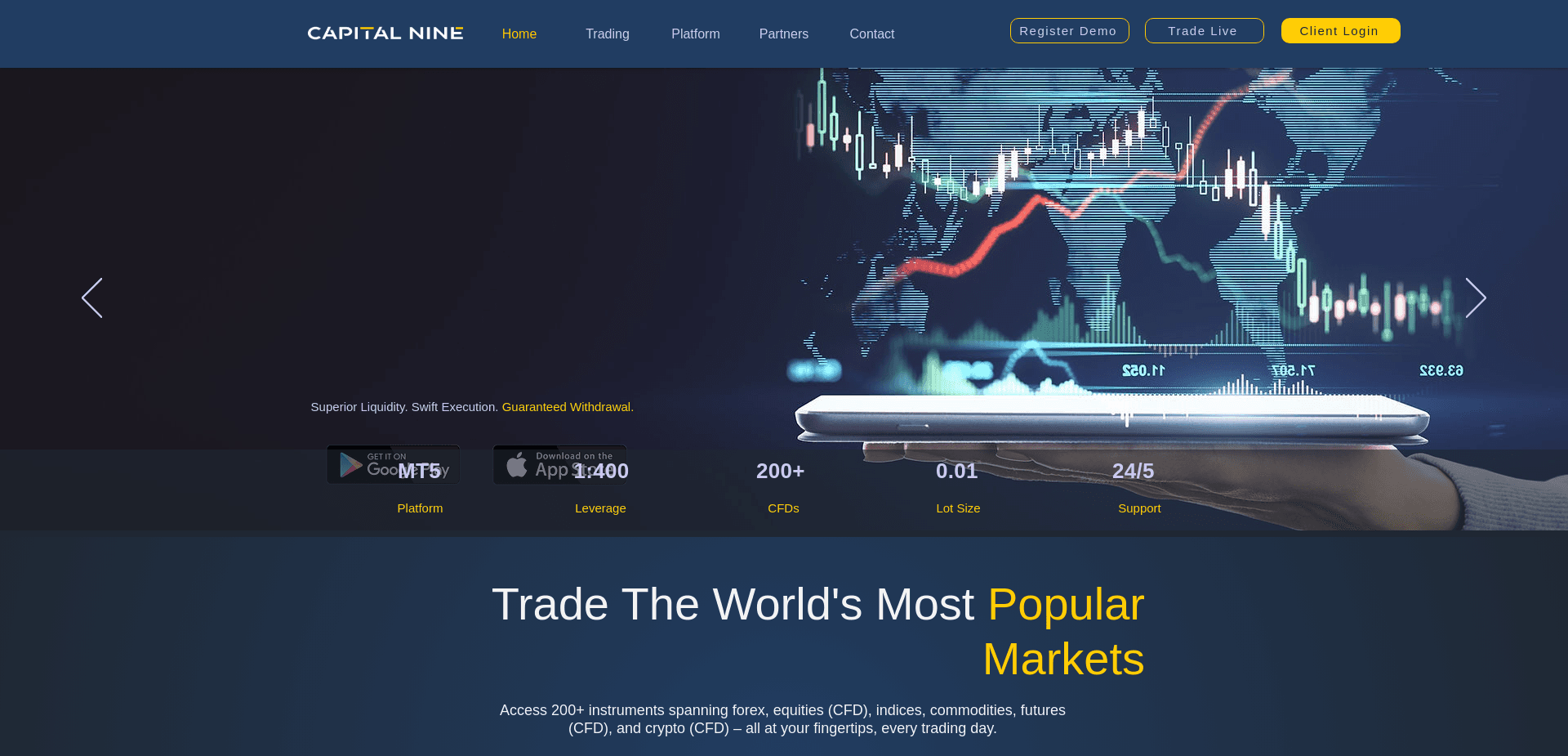 Screenshot for capitalnine.co - 0