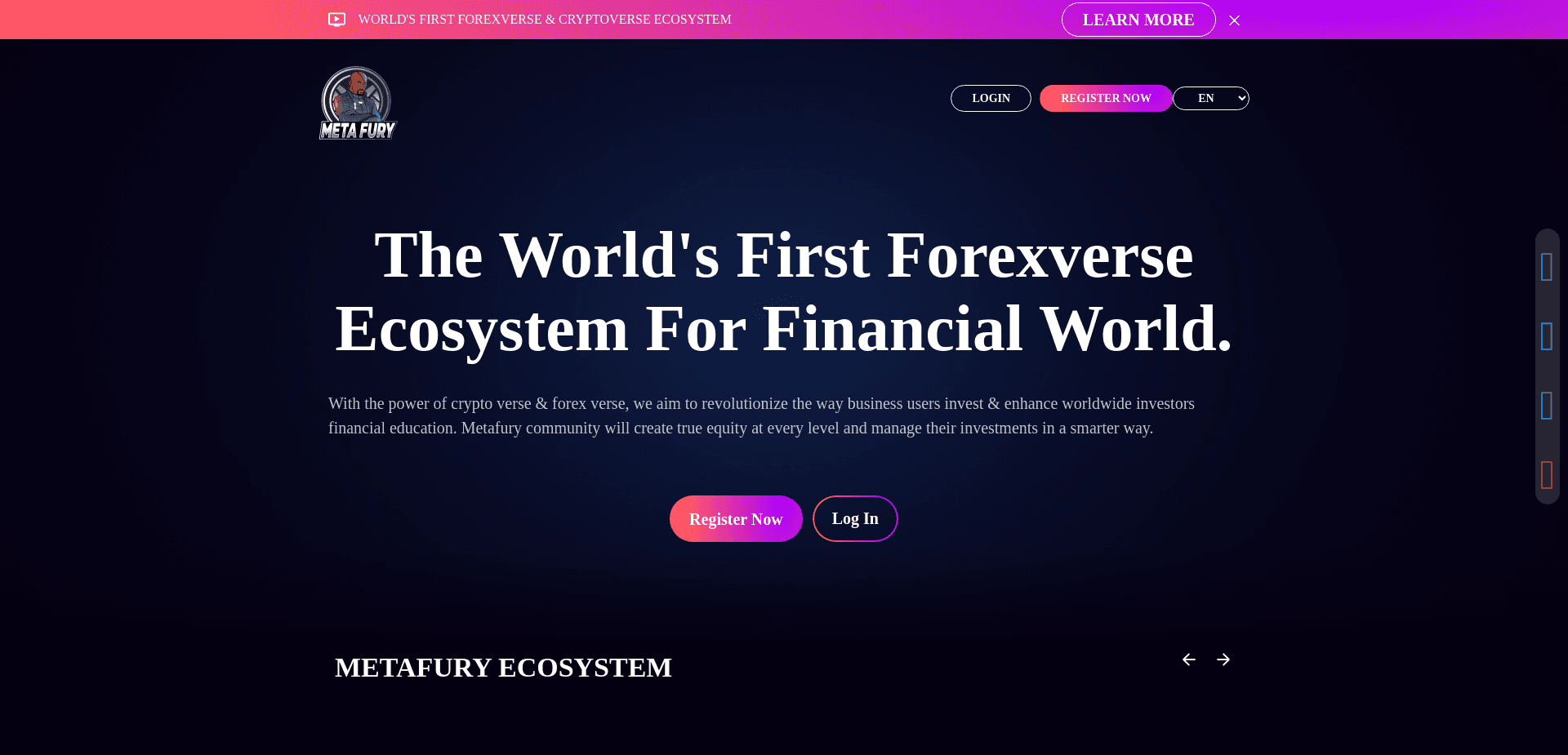 Screenshot for metafury.world - 0