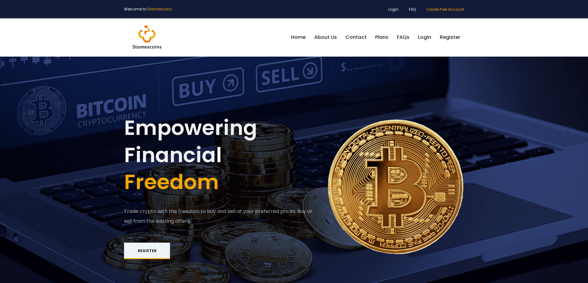 Screenshot for stomexcoins.net - 3