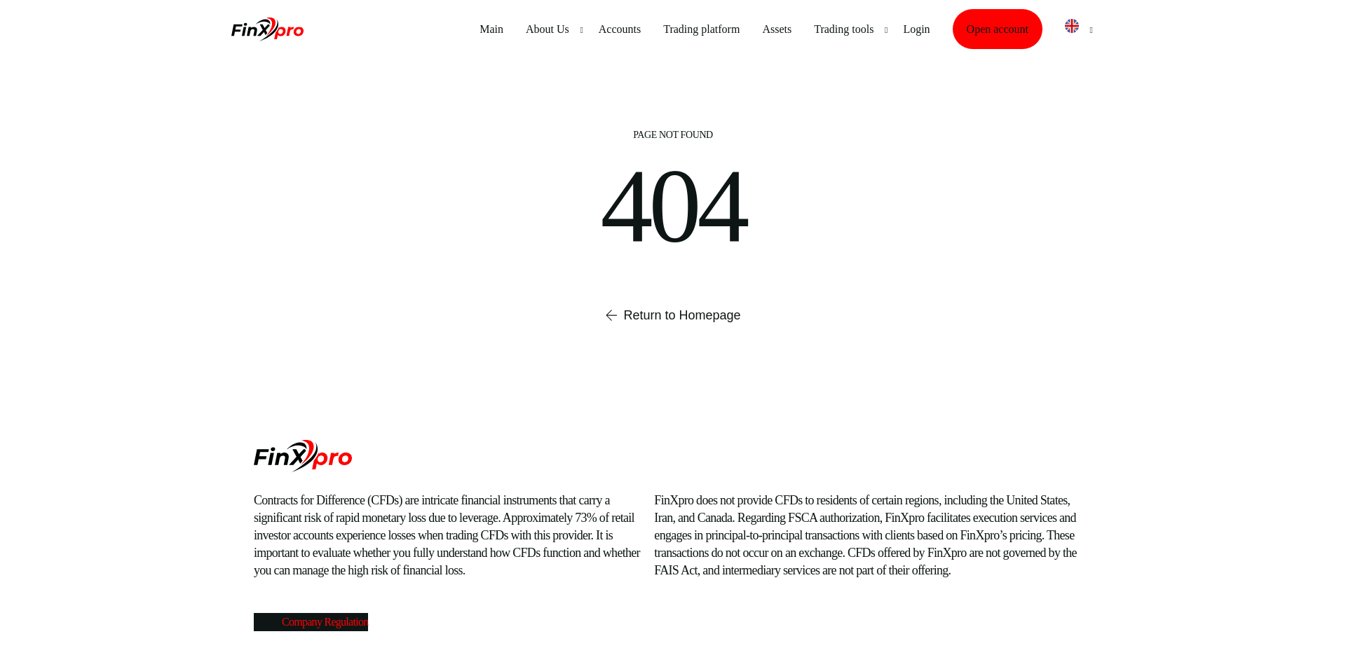 Screenshot for finxpro.online - 0