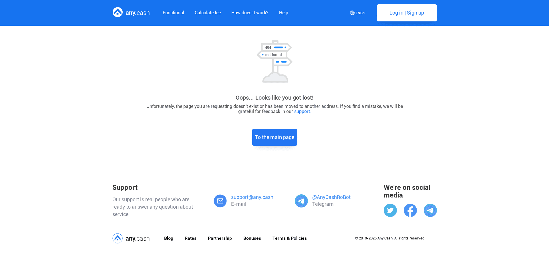 Screenshot for any.cash - 1