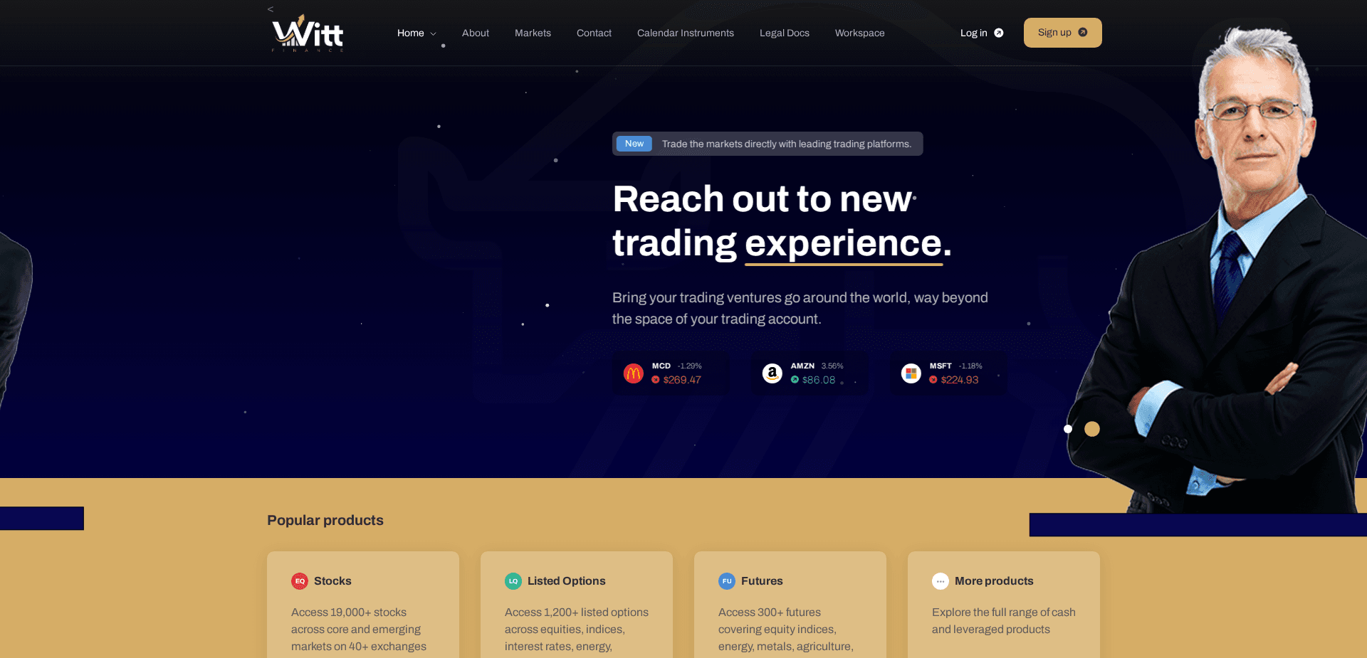 Screenshot for wittfinanceglobal.com - 2