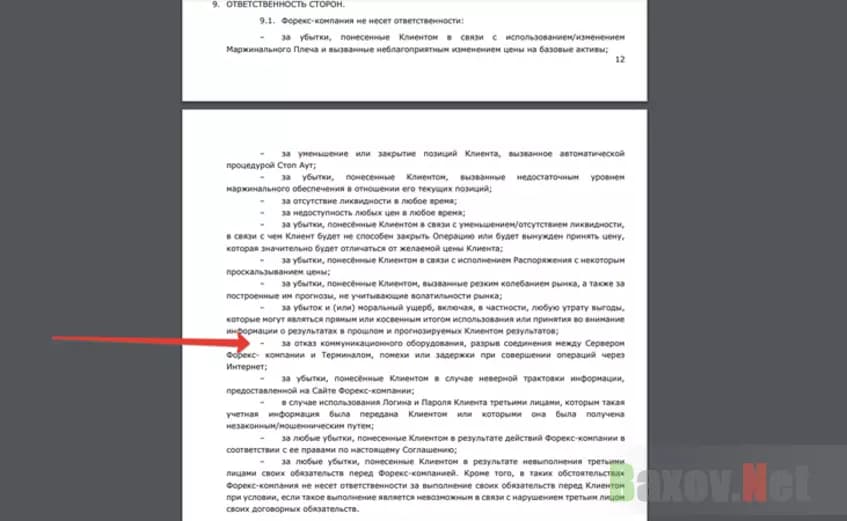 Отказ от ответственности