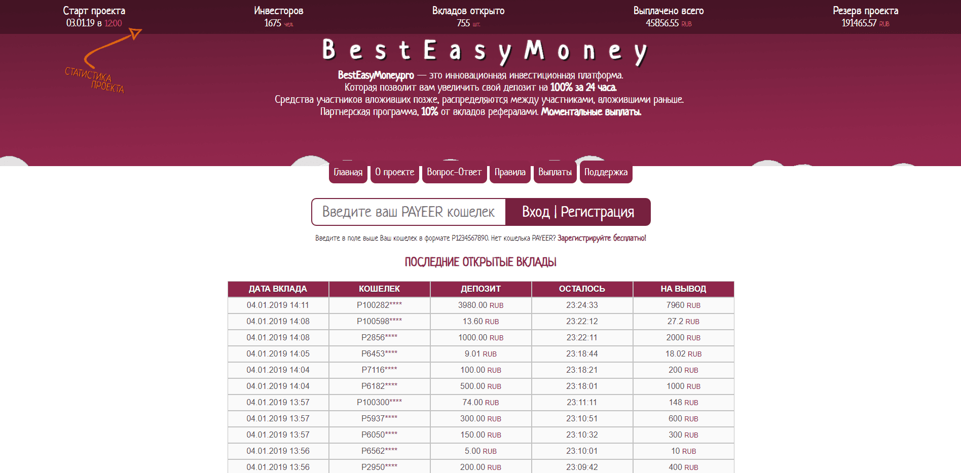 BestEasyMoney - лохотрон
