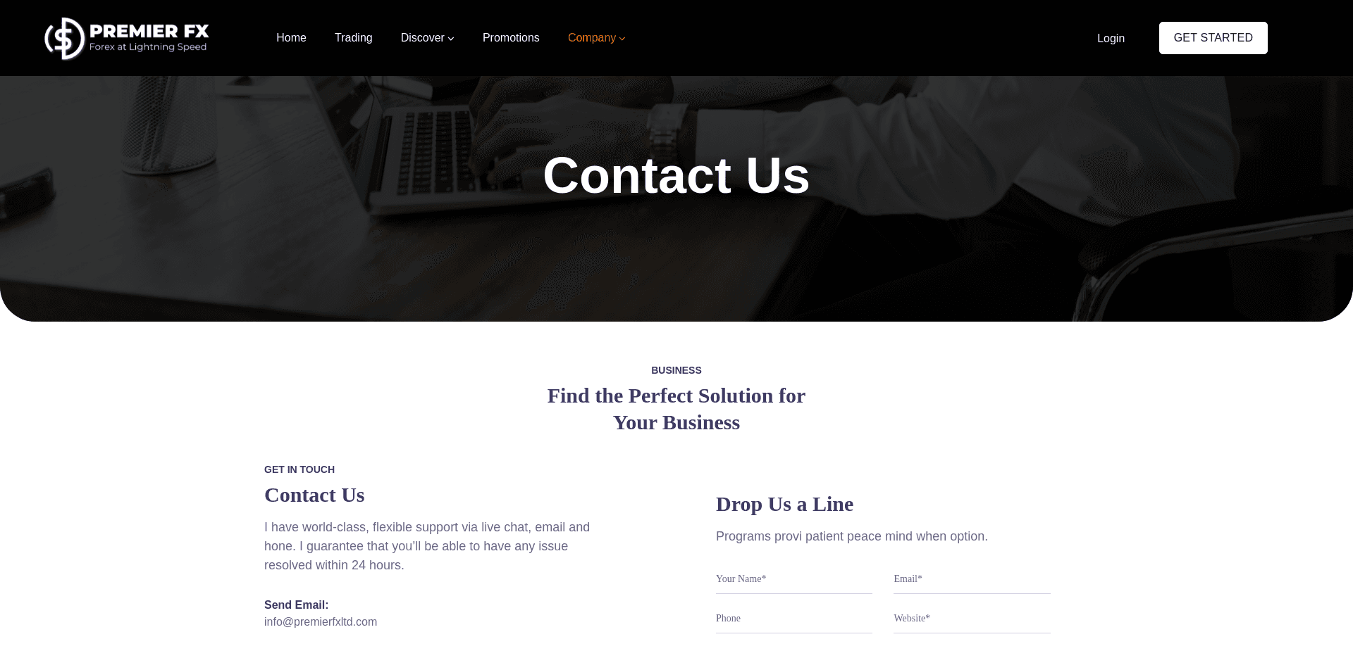 Screenshot for premierfxltd.com - 0