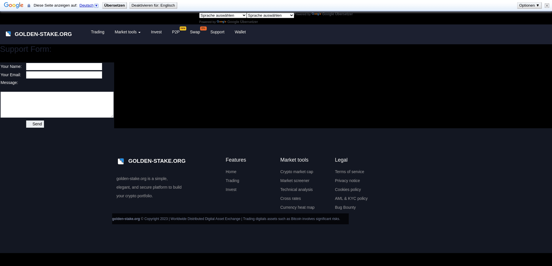 Screenshot for golden-stake.org - 0