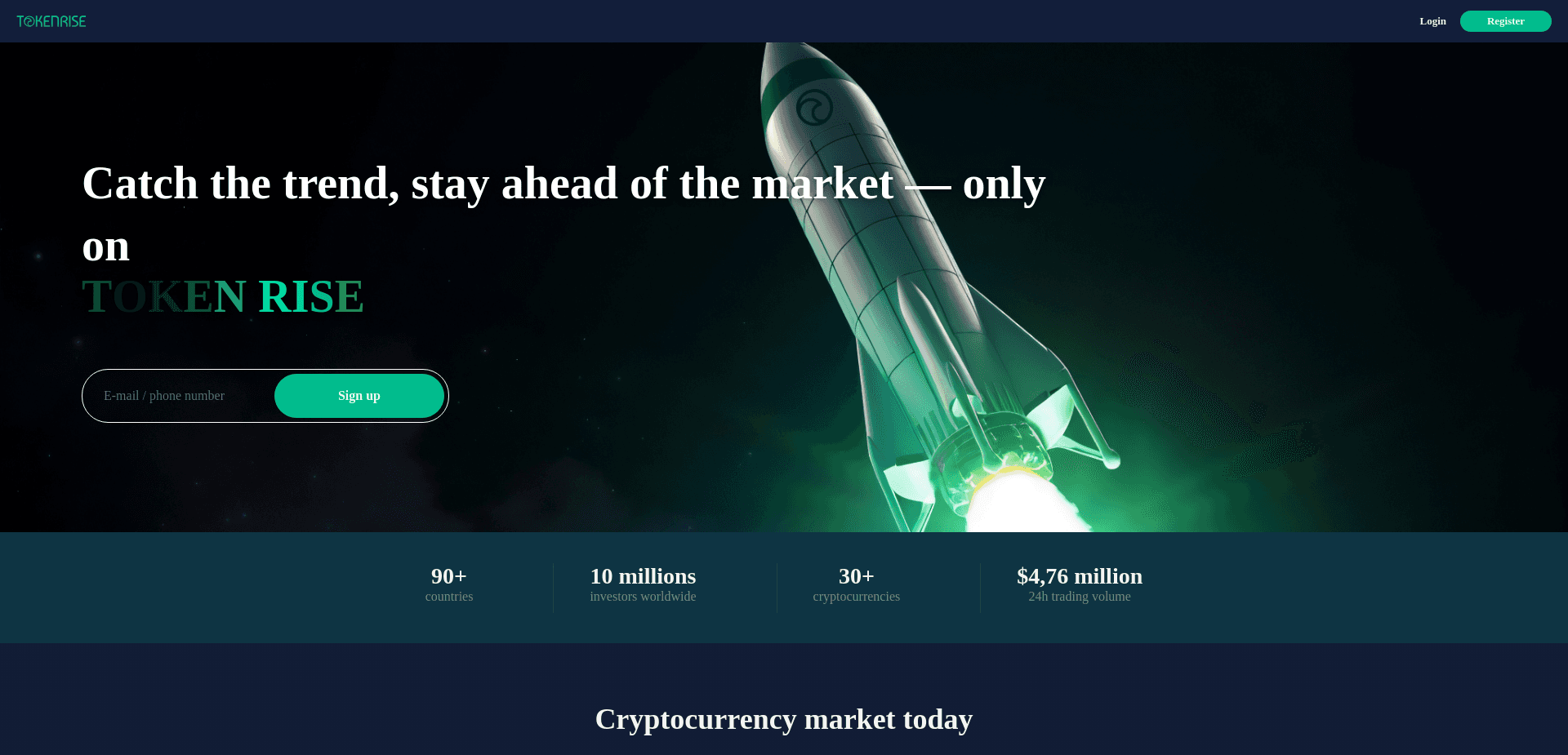 Screenshot for token-rise.com - 0
