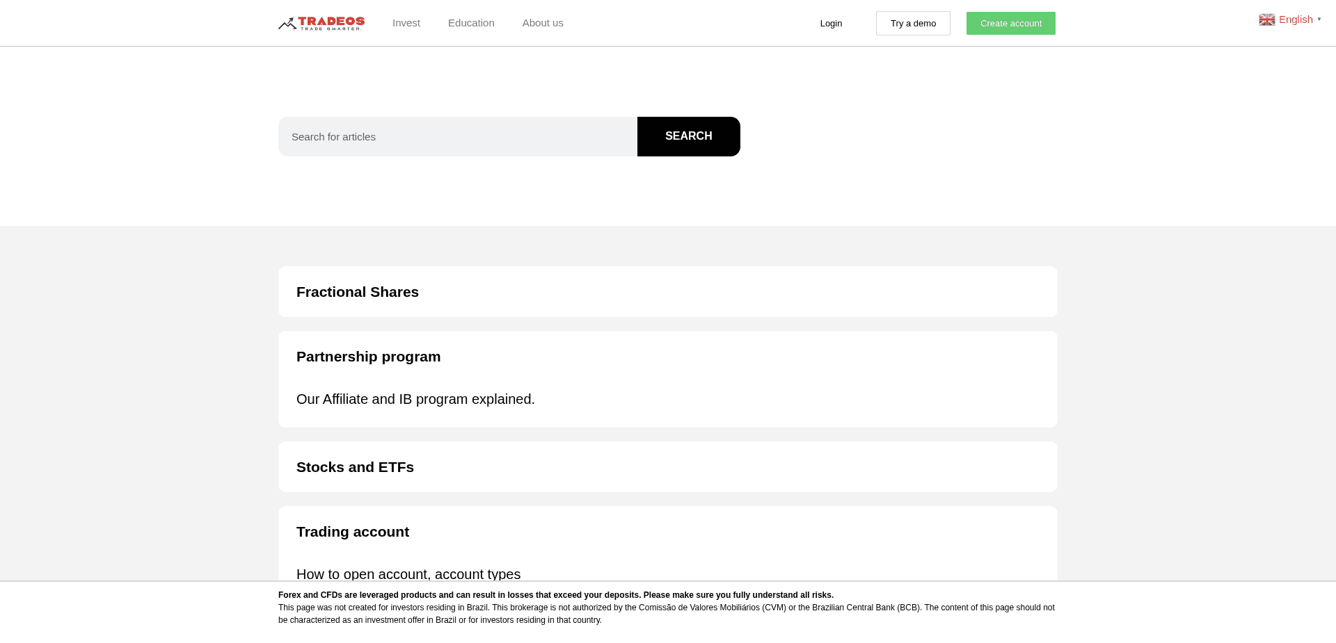Screenshot for tradeosltd.com - 2