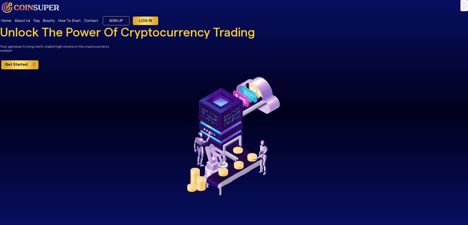 Screenshot for coinsuper.biz - 1