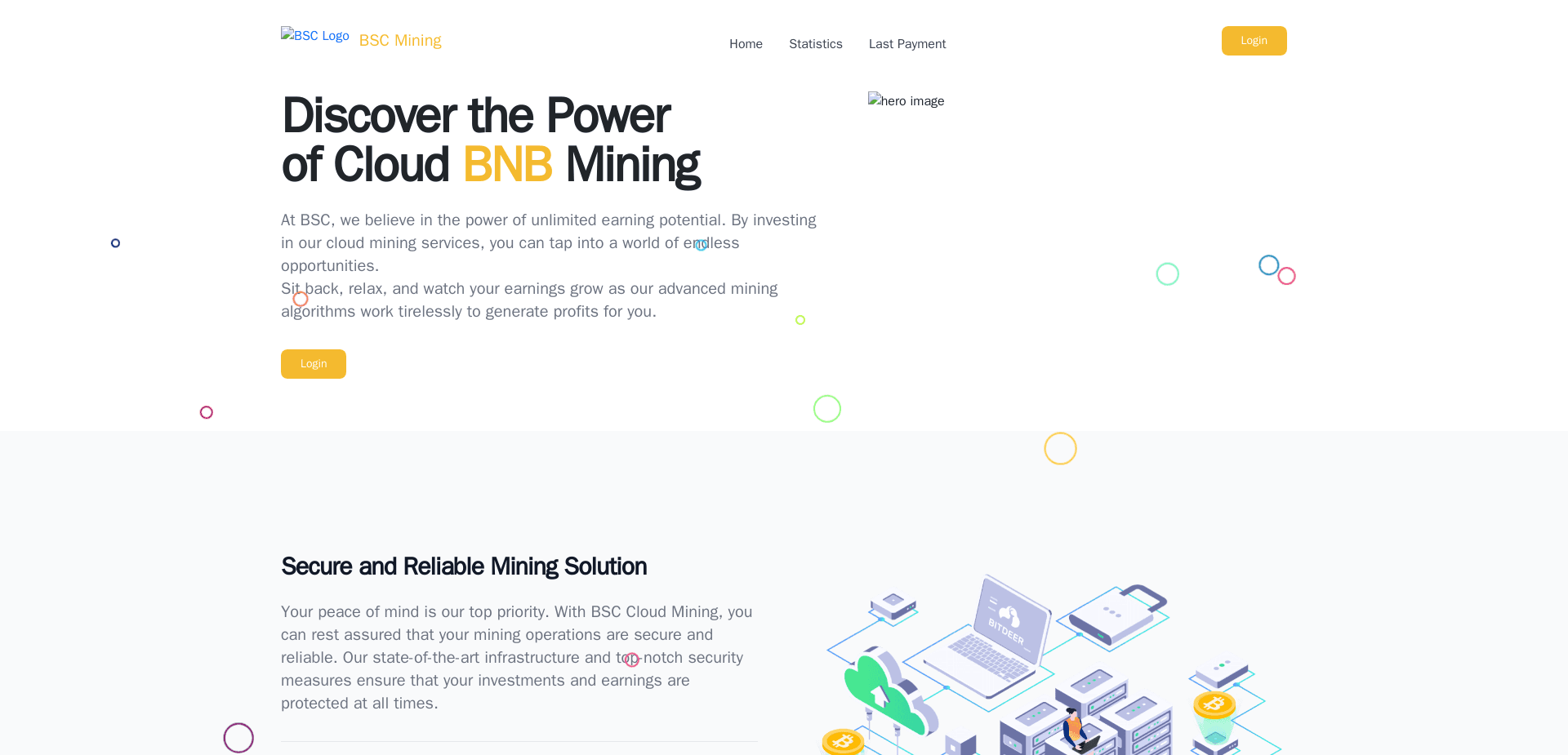 Screenshot for bscmining.tech - 0