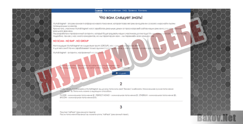 MyAdMagnet Жулики о себе