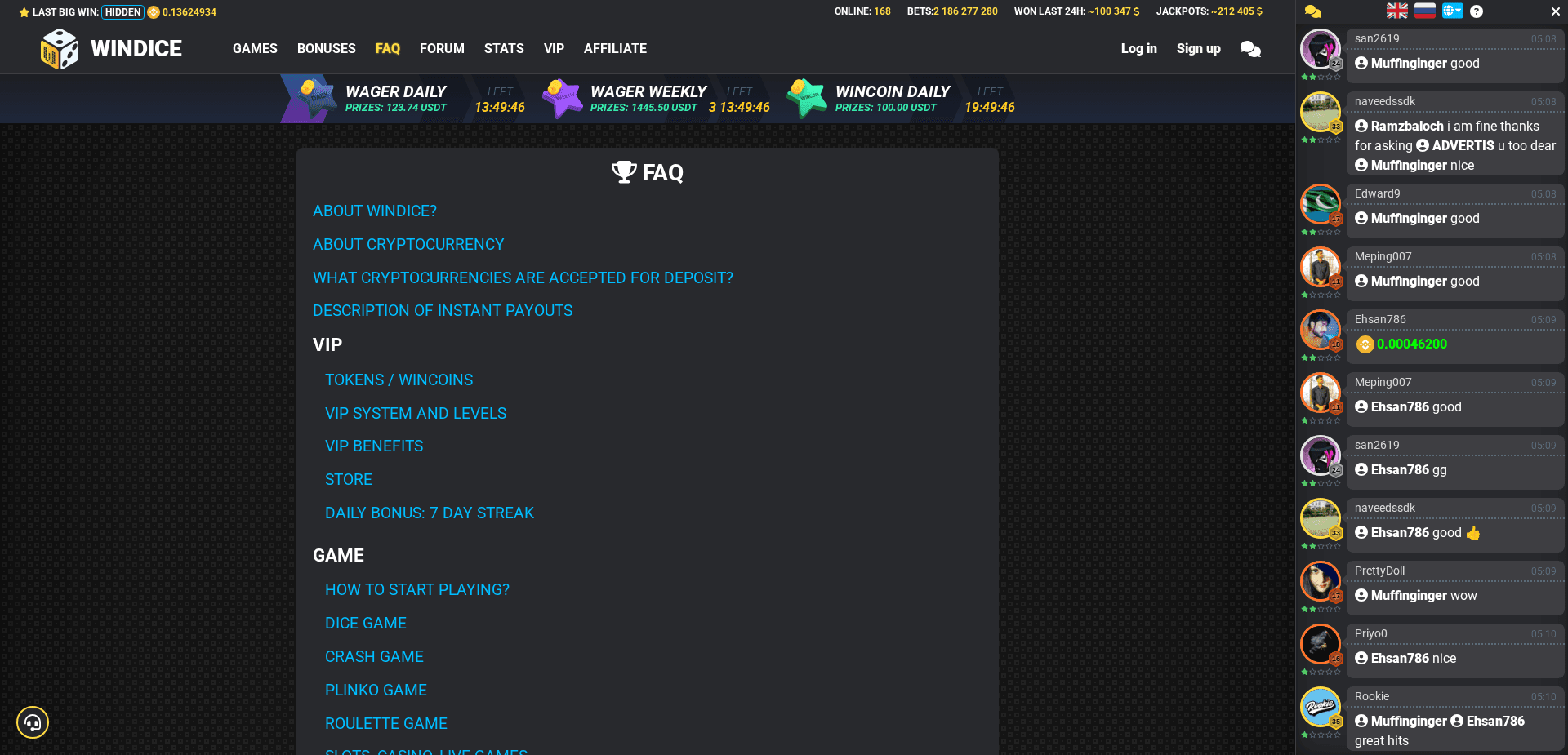 Screenshot for windice.io - 2