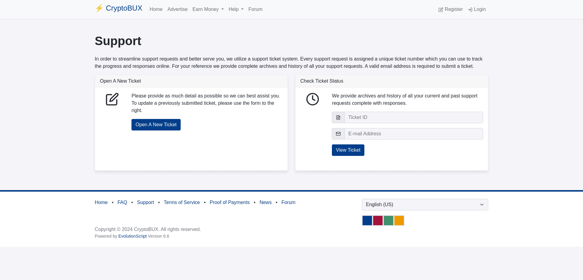 Screenshot for cryptobux.net - 0