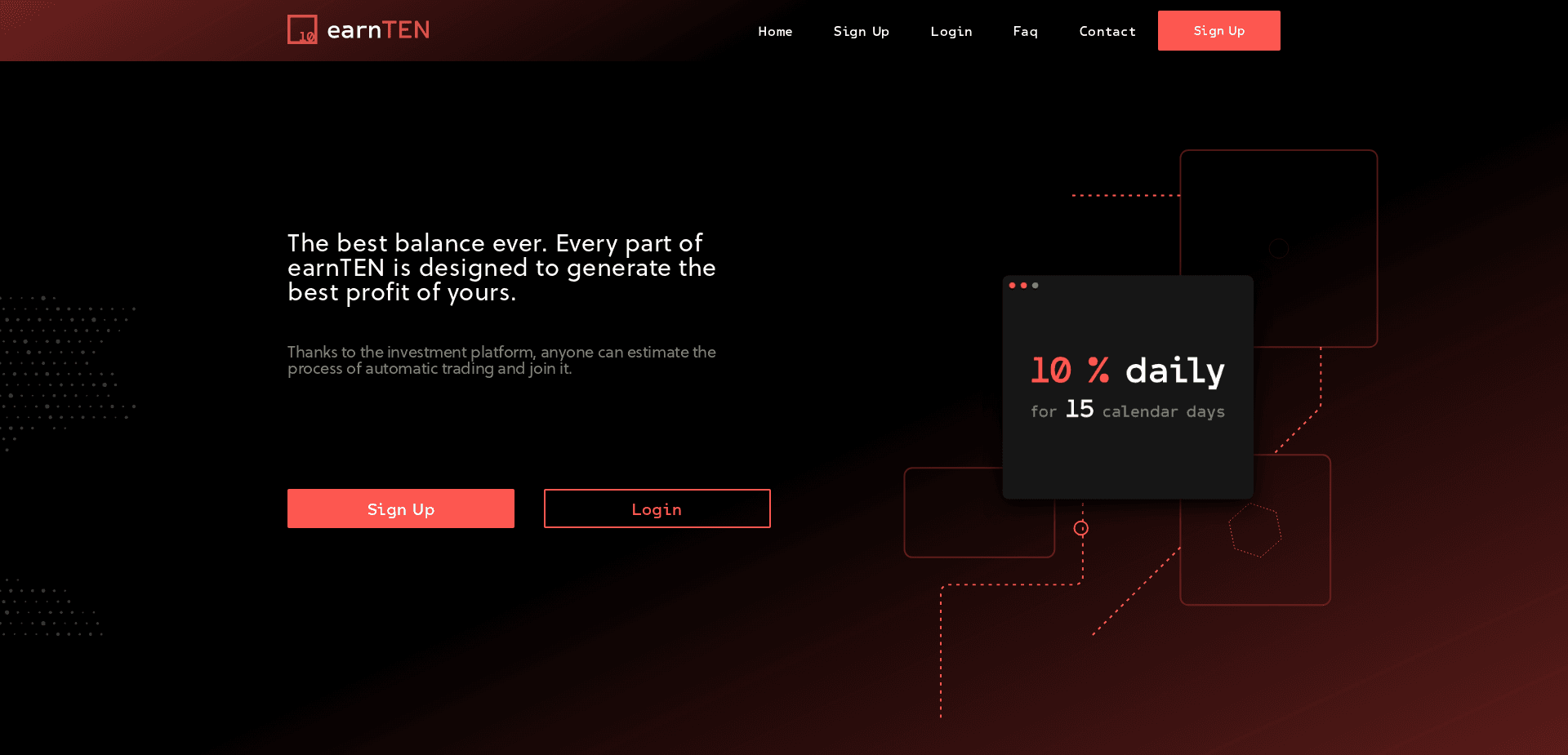 Screenshot for earnten.io - 0