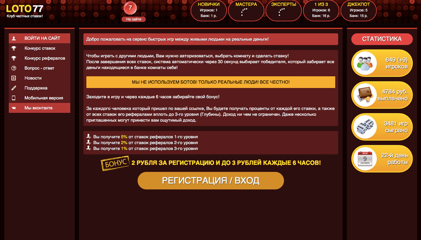 Loto77 - Лохотрон