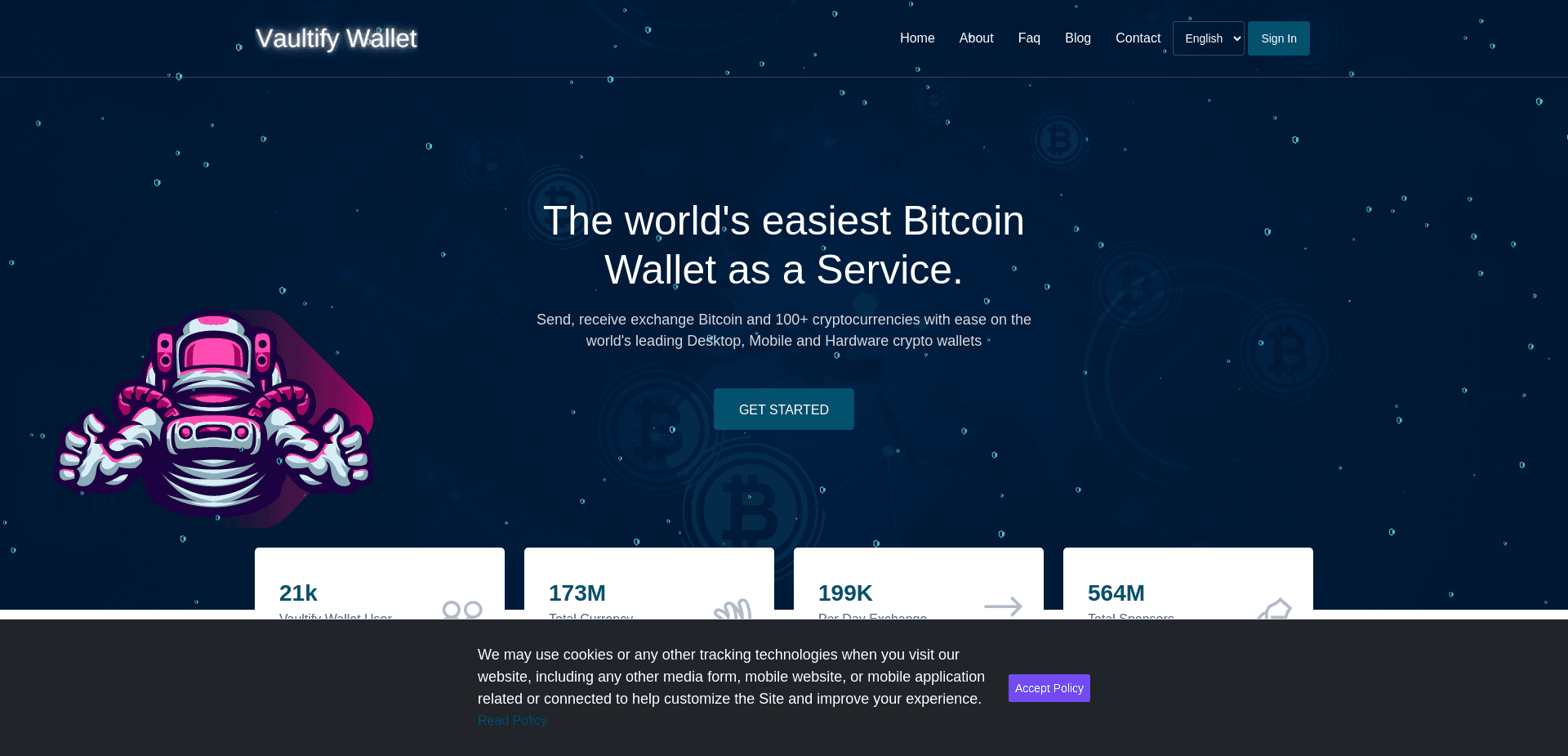 Screenshot for vaultify-wallet.com - 0