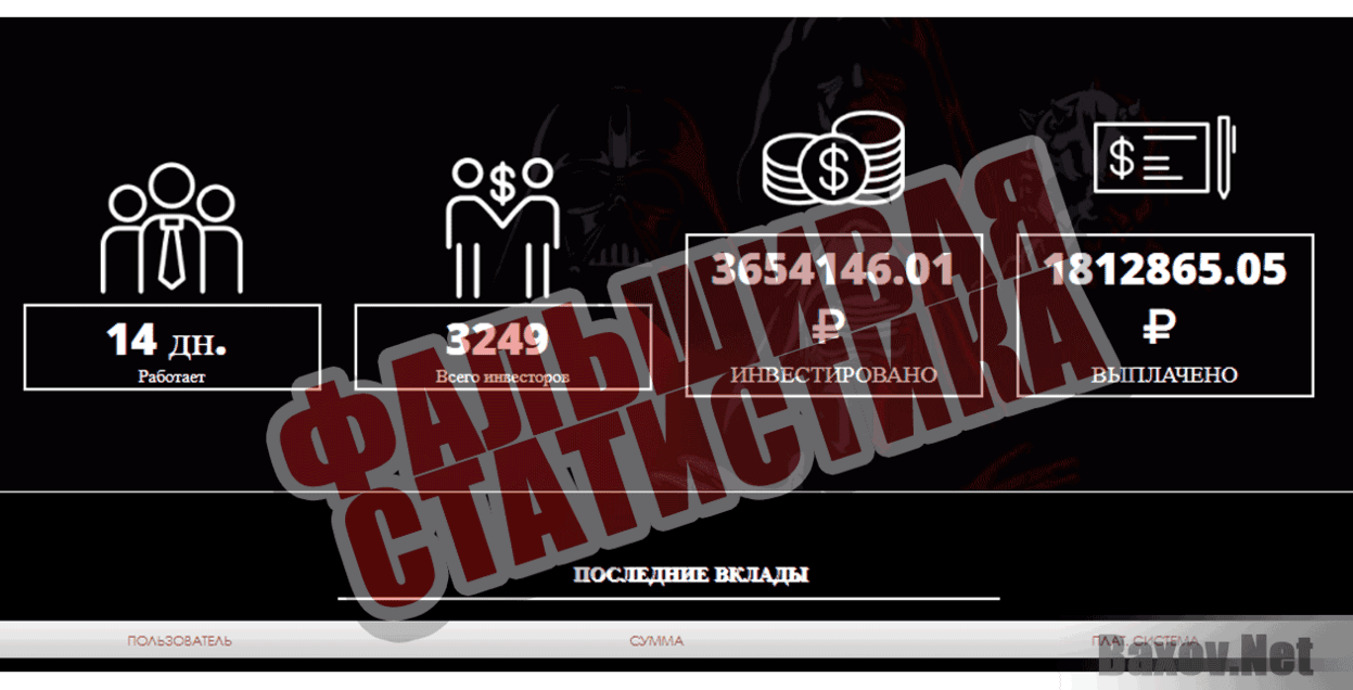 Dark Side Фальшивая статистика