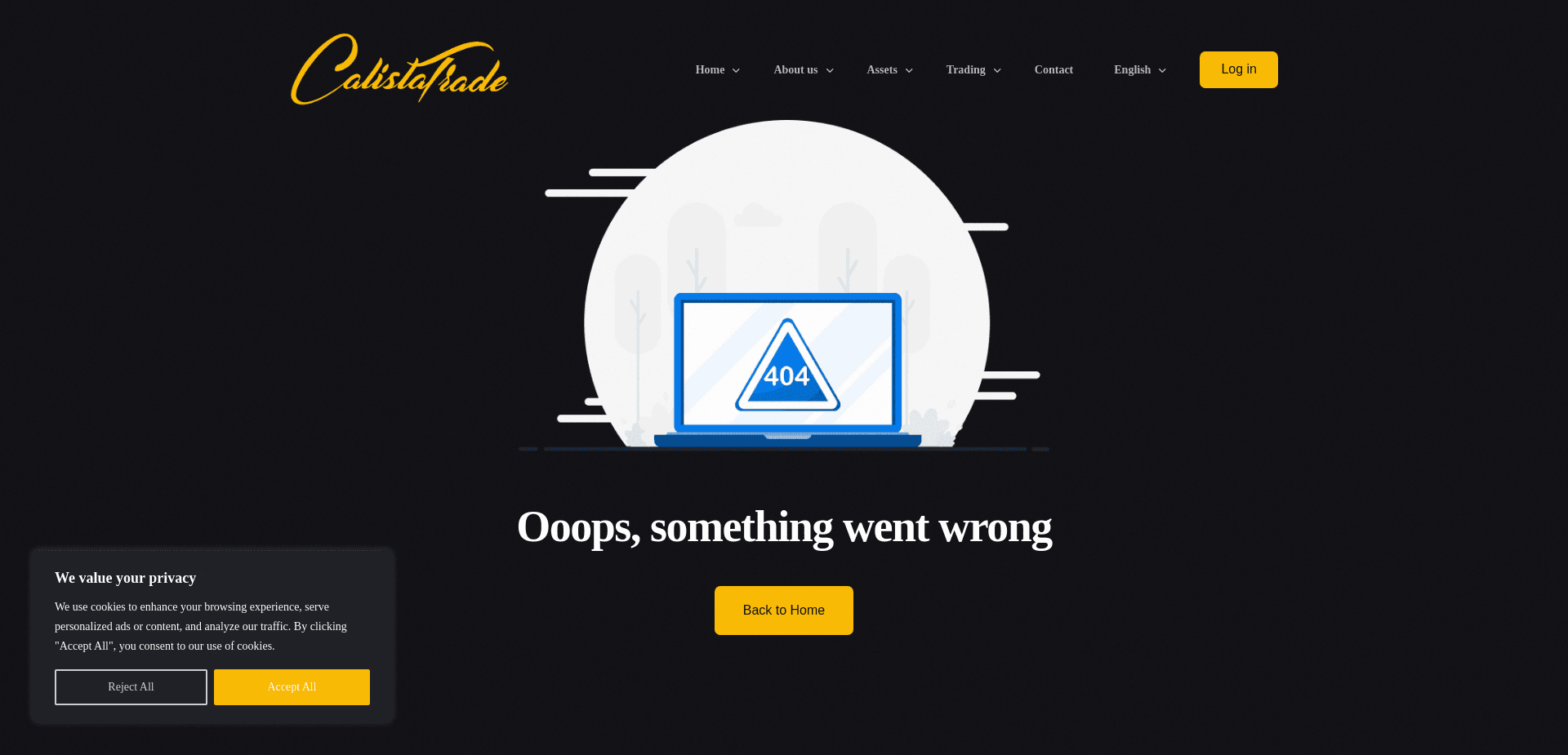 Screenshot for calistatrade.com - 0