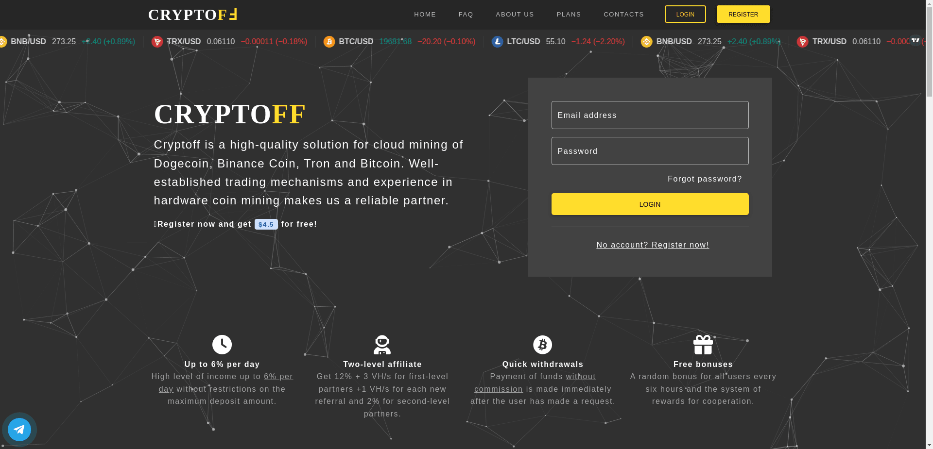 Cryptoff отзывы и обзор. Развод, лохотрон или правда. Только честные и правдивые отзывы на Baxov.Net