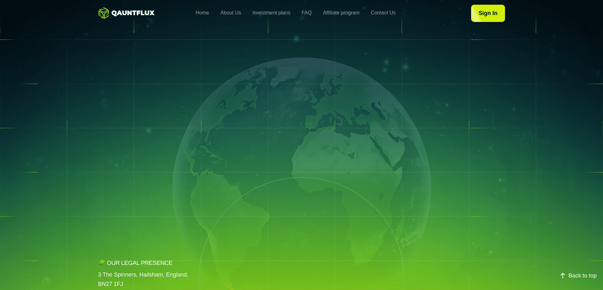 Screenshot for qauntflux.com - 0