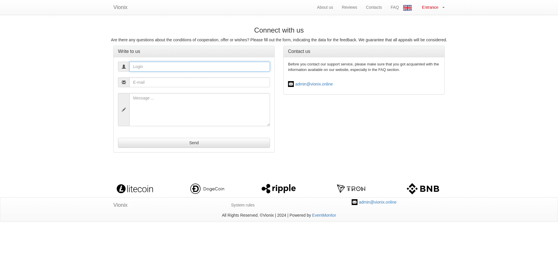 Screenshot for vionix.online - 4