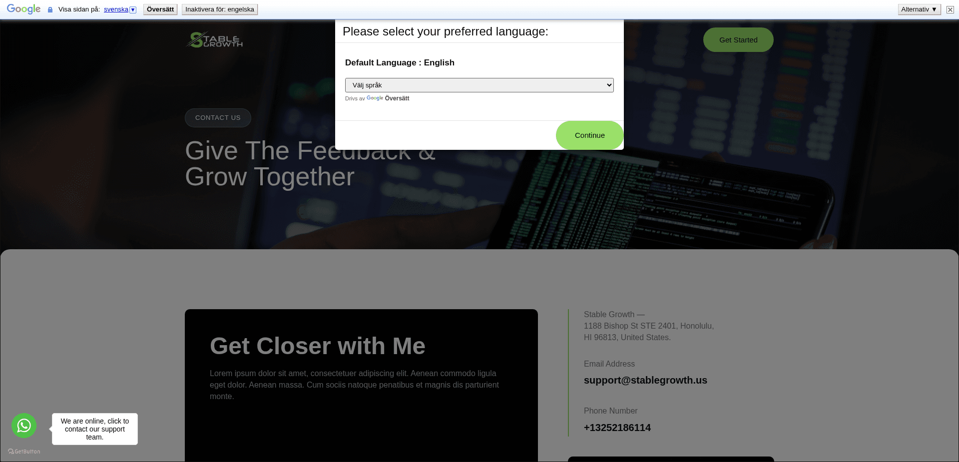 Screenshot for stablegrowth.us - 0