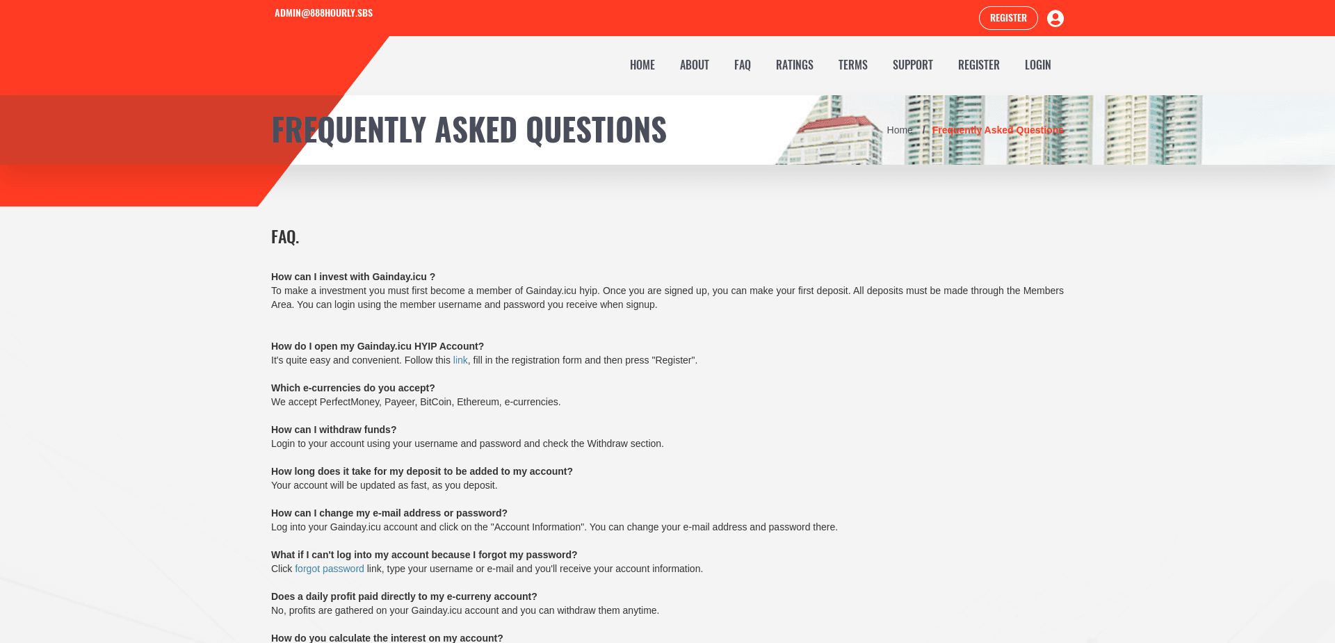 Screenshot for gainday.icu - 1