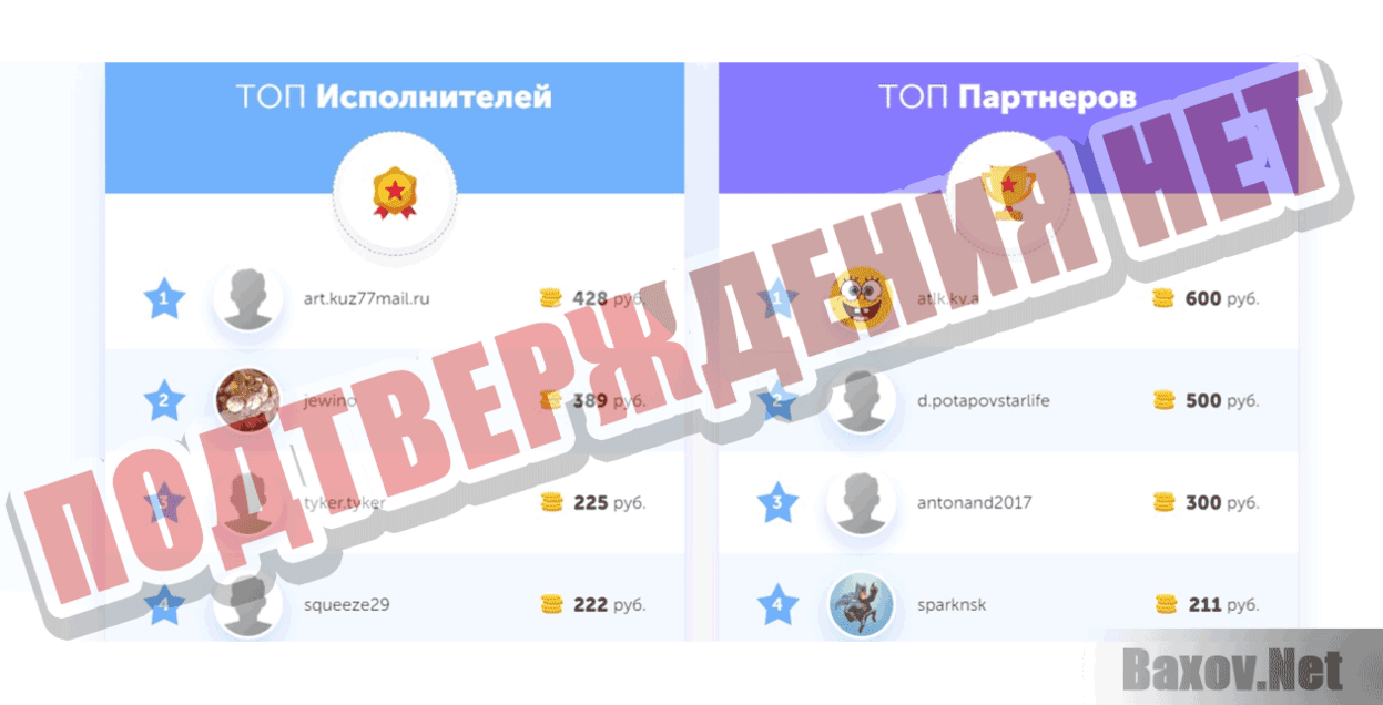 TaskPay Подтверждения нет