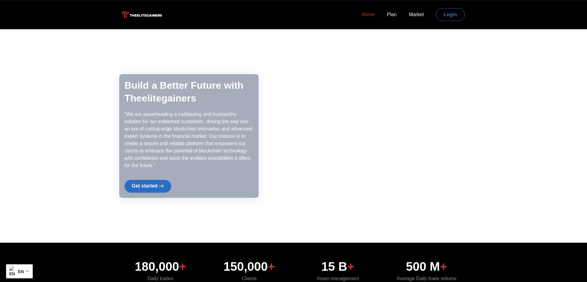 Screenshot for theelitegainers.com - 2
