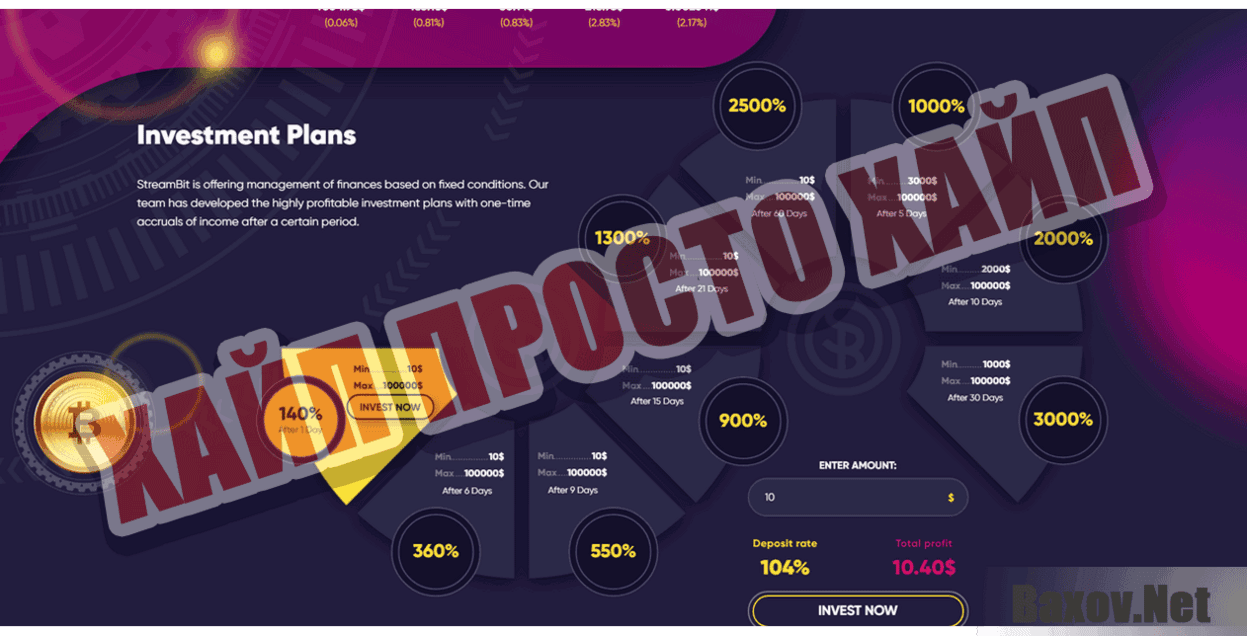 StreamBit  Хайп Просто хайп