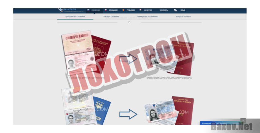 Passportes Лохотрон