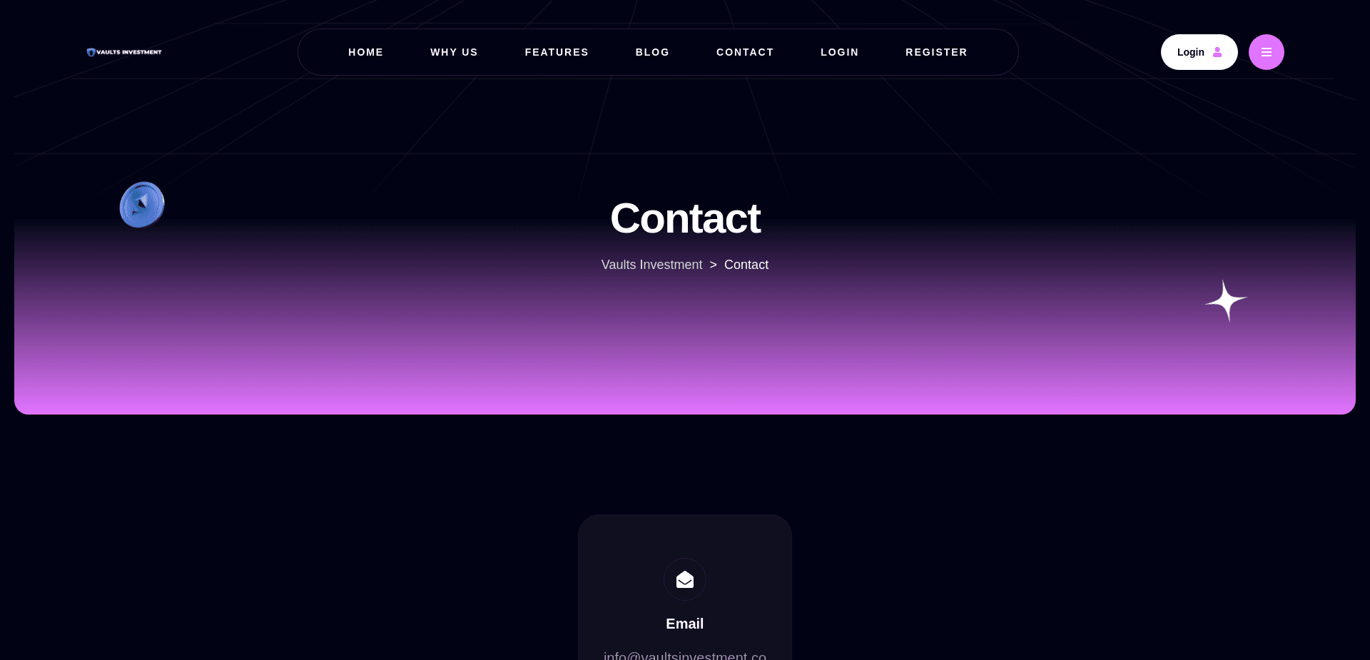 Screenshot for vaultsinvestment.com - 0