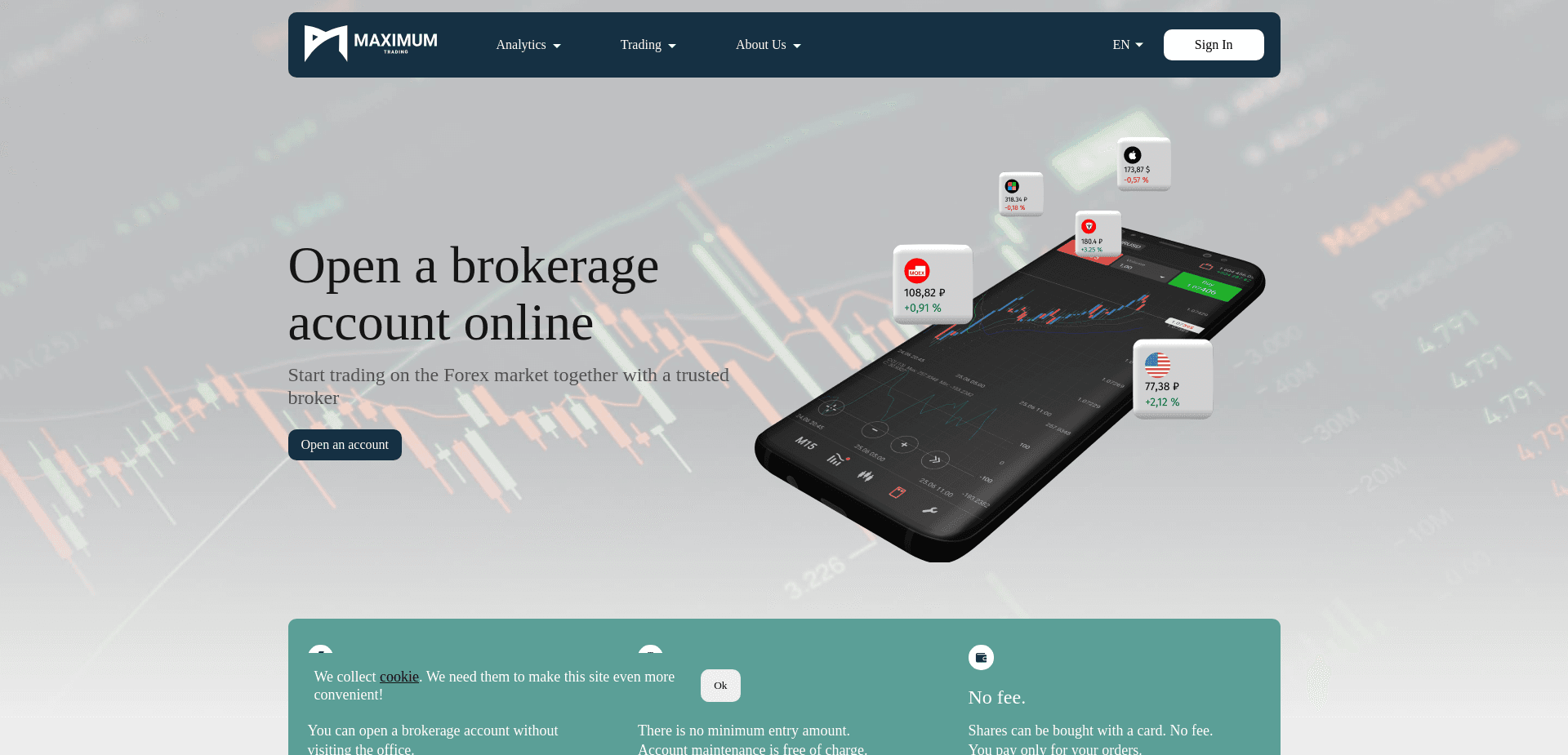 Screenshot for maximumtrading.com - 1