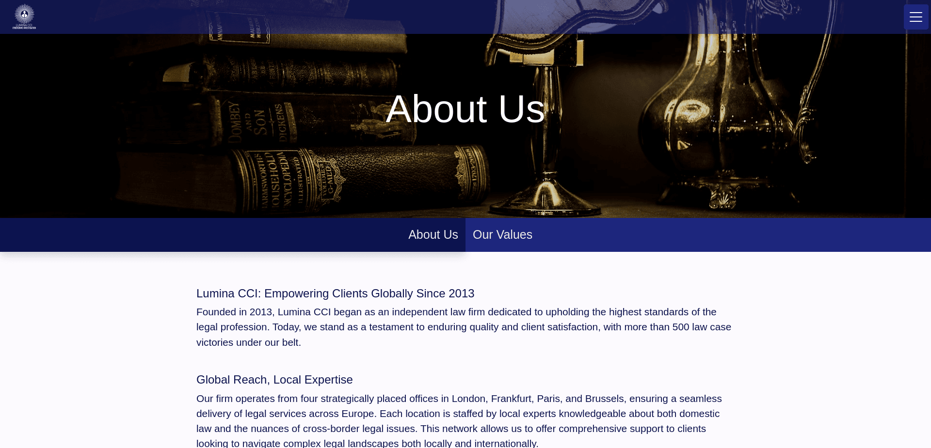 Screenshot for lumina-cci.ltd - 2