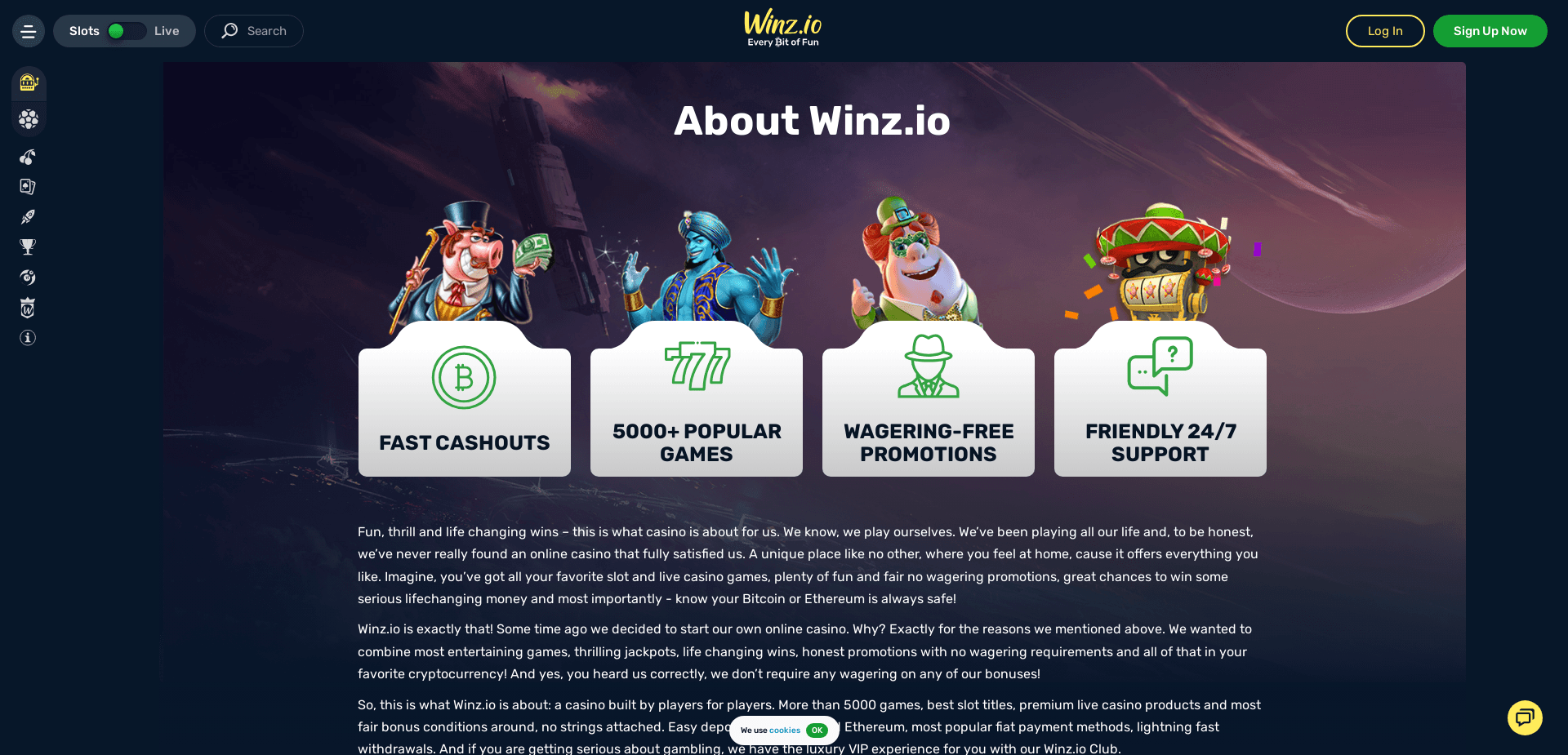 Screenshot for winz.io - 1