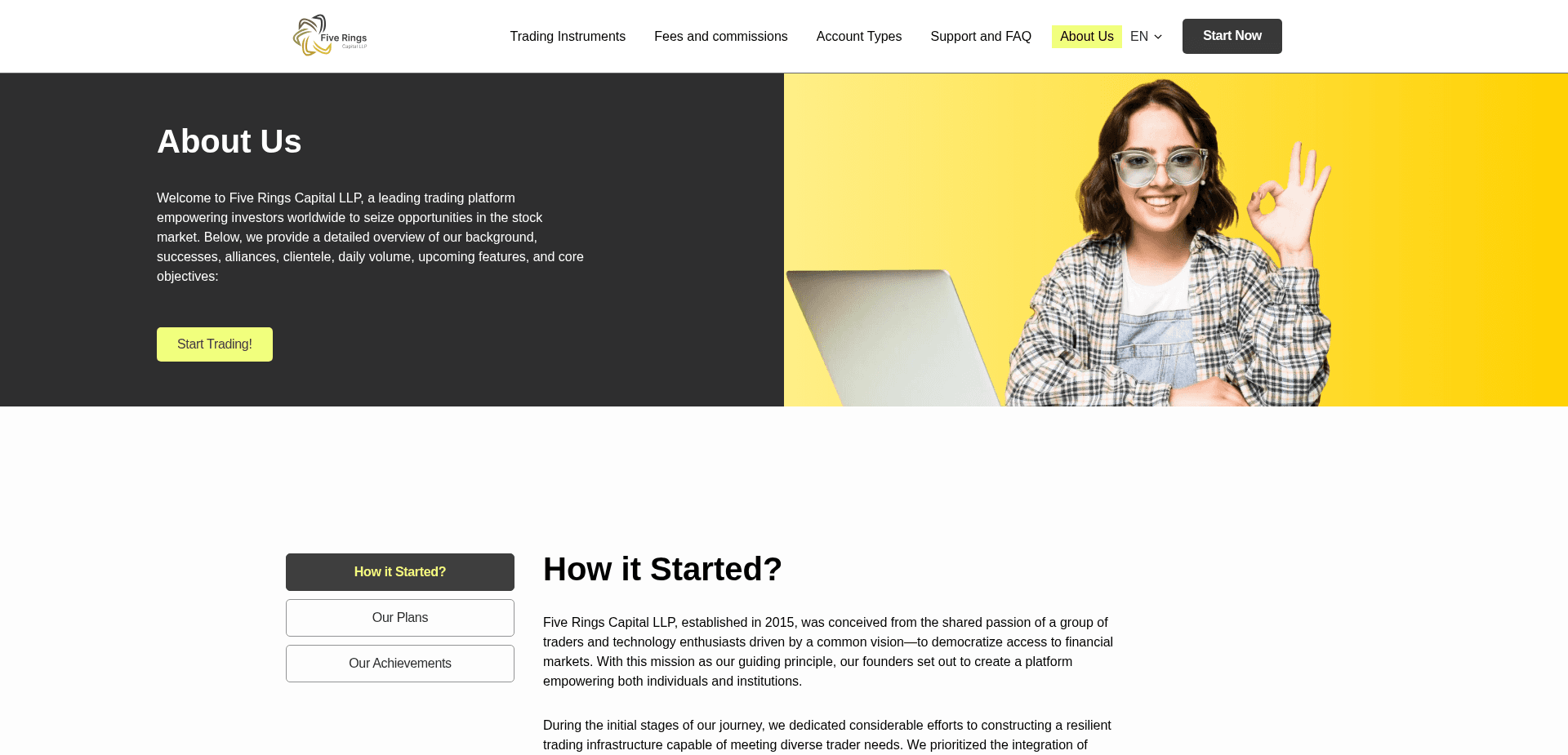 Screenshot for fiverings-capital.com - 2