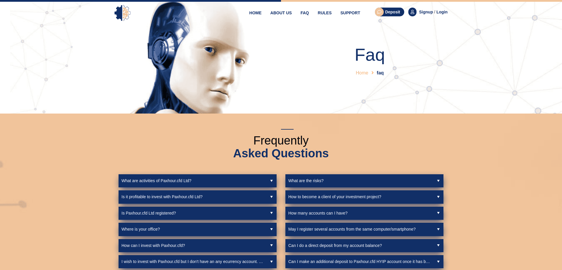 Screenshot for paxhour.cfd - 4