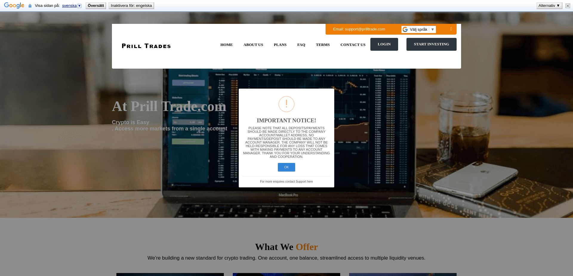Screenshot for prilltrade.com - 7