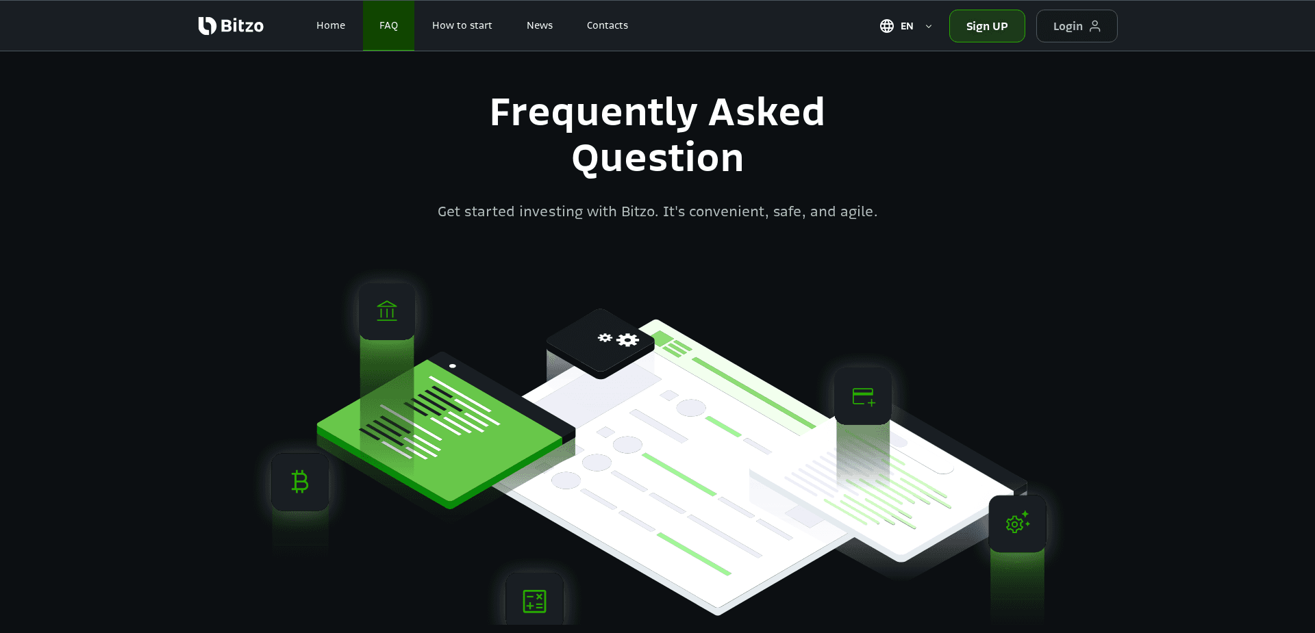 Screenshot for bitzo.io - 1