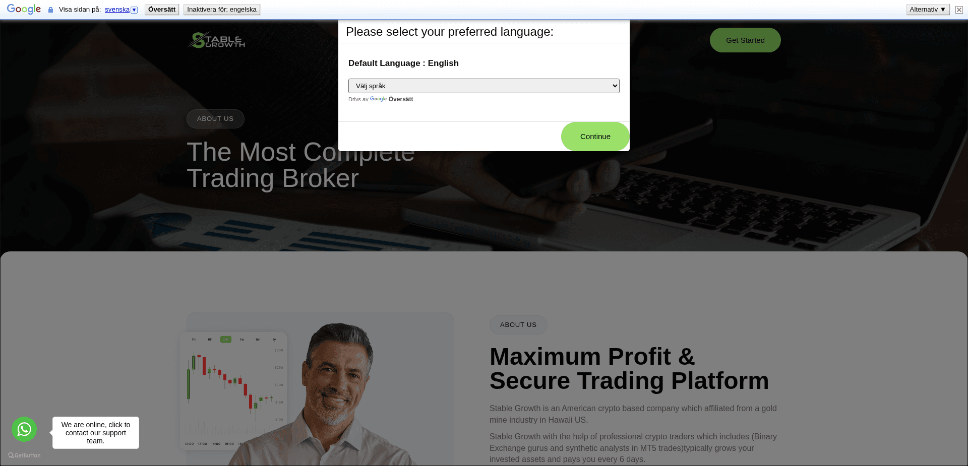 Screenshot for stablegrowth.us - 2