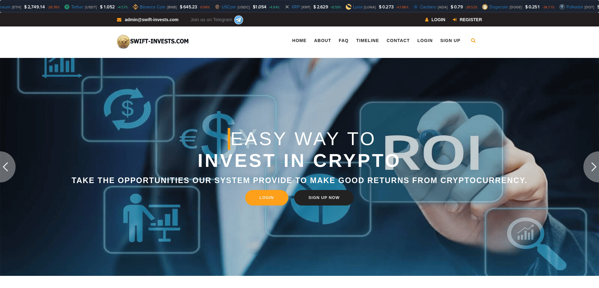 Screenshot for swift-invests.com - 3