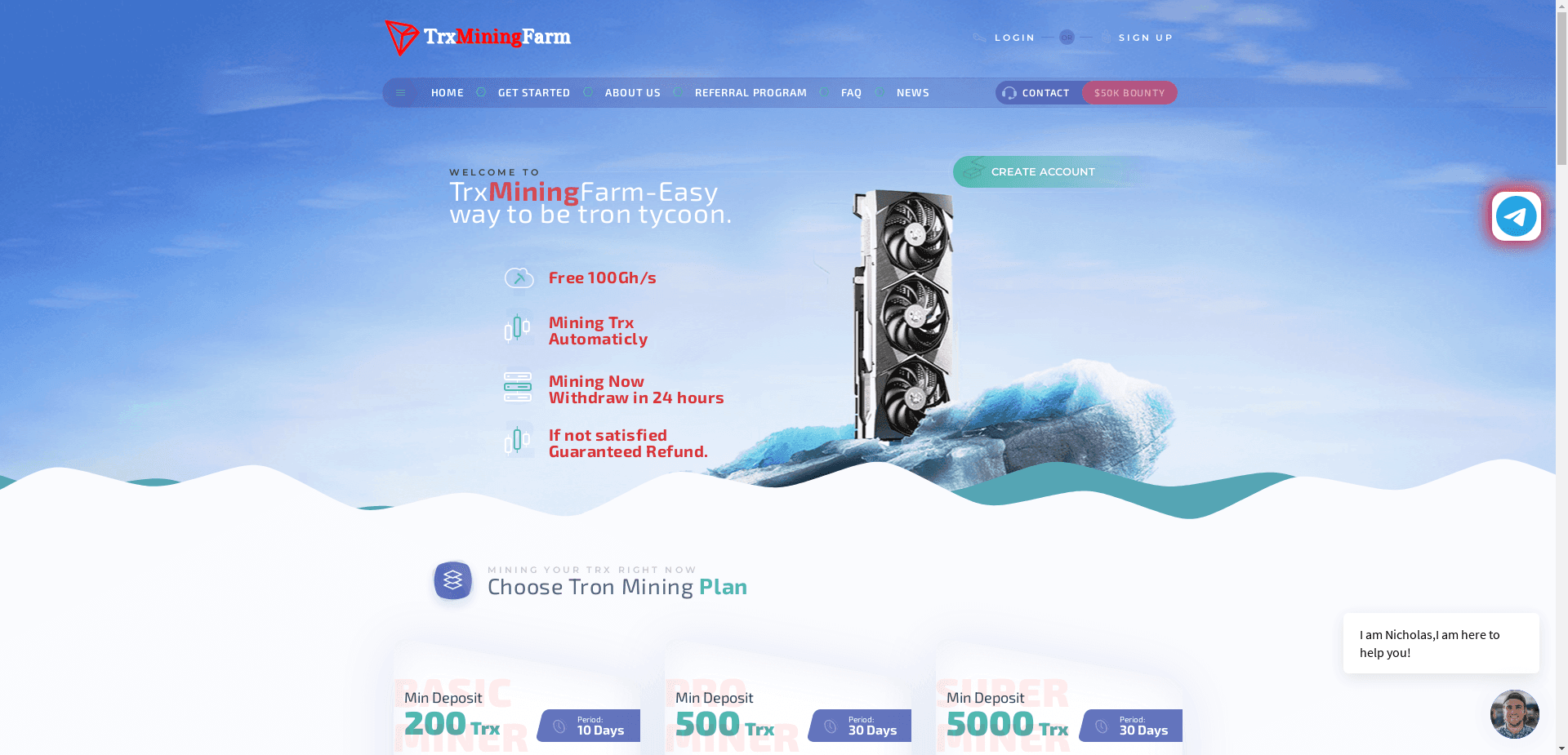 Trxminingfarm отзывы и обзор. Развод, лохотрон или правда. Только честные и правдивые отзывы на Baxov.Net