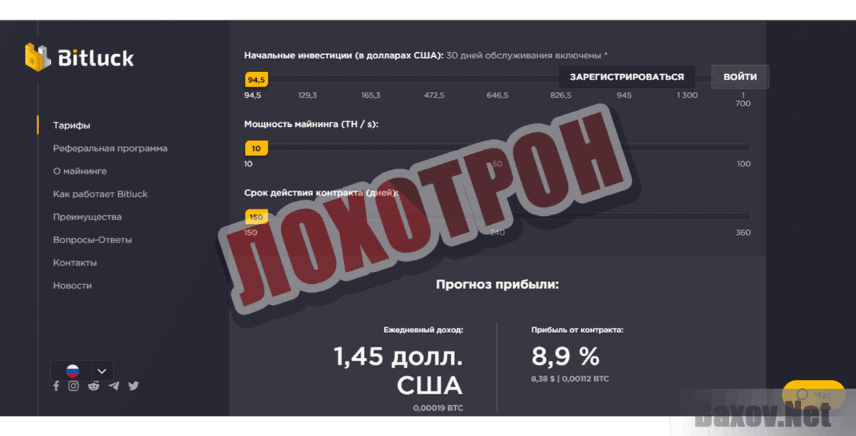Bitluck Лохотрон